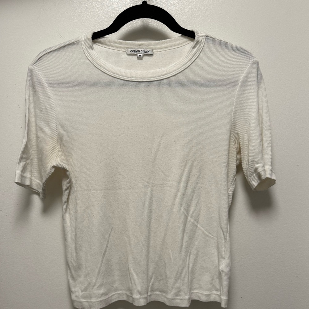 Cotton Citizen White Short Sleeve Tee